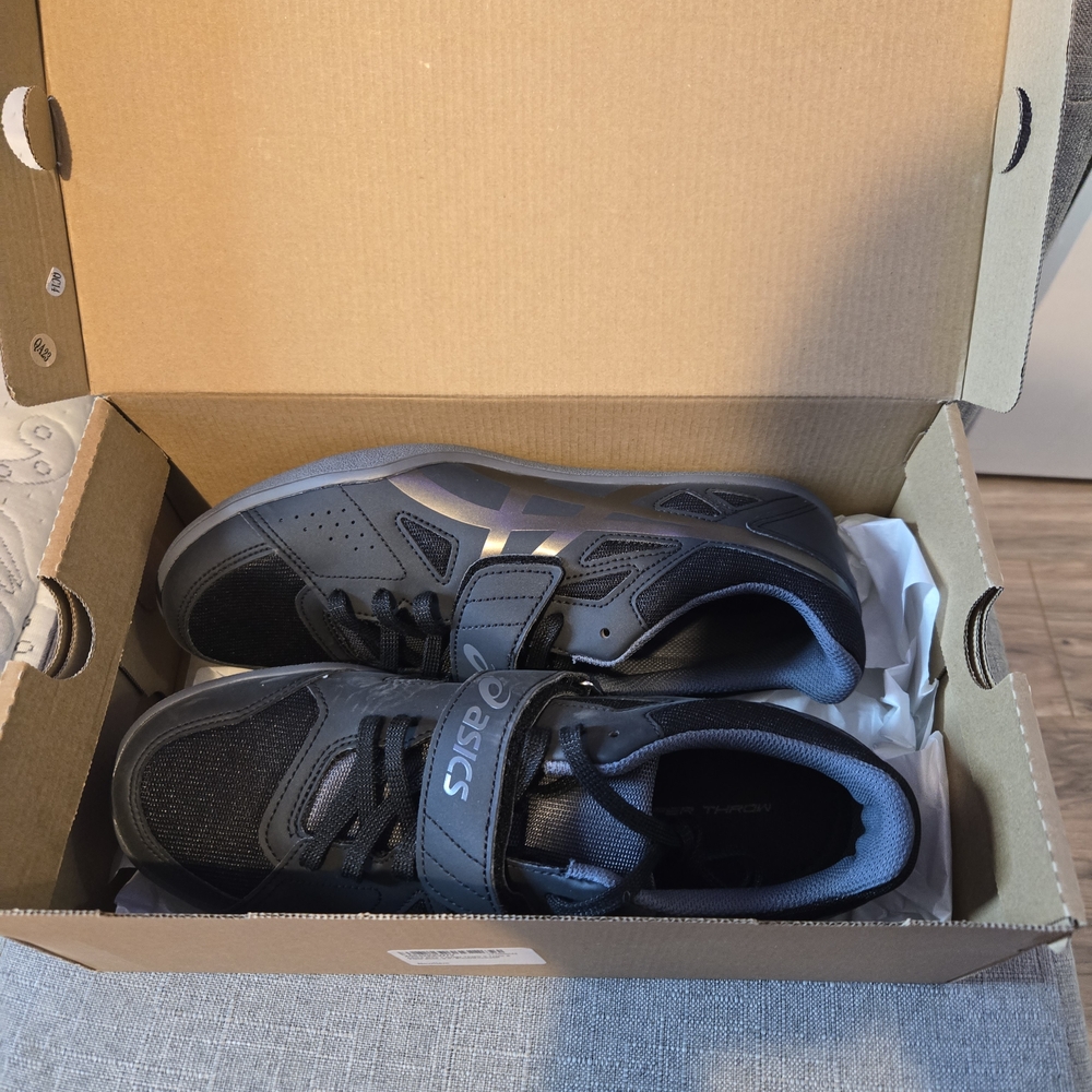 ASICS Men's Black and Gray Athletic Shoes